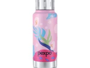PEXPO CAMEO ART LEAF UV PRINTED DESIGN BOTTLE (PINK) 300ML