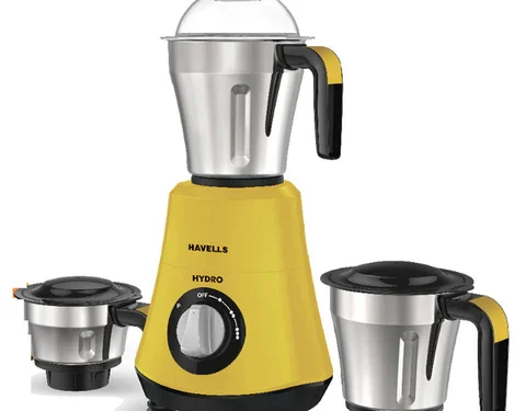 HAVELLS MIXER GRINDER HYDRO 3 JAR (YELLOW)