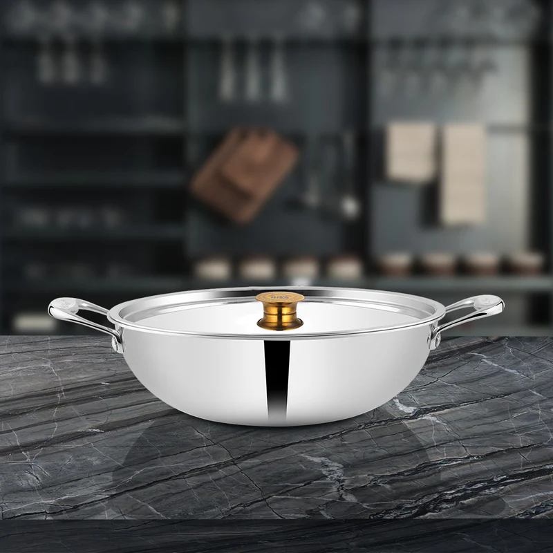 SHRI & SAM TRIPLICA KADHAI W/L SS 18 CM