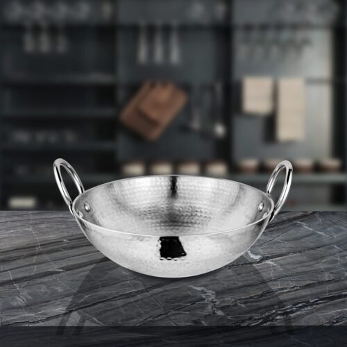SHRI & SAM 430 HAMMERED KADHAI 28CM