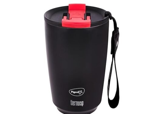 PIGEON VACCUM THERMO CUP 400ML BLACK (SAP 16047)