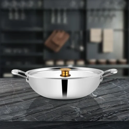 SHRI & SAM TRIPLICA KADHAI W/L SS 35 CM