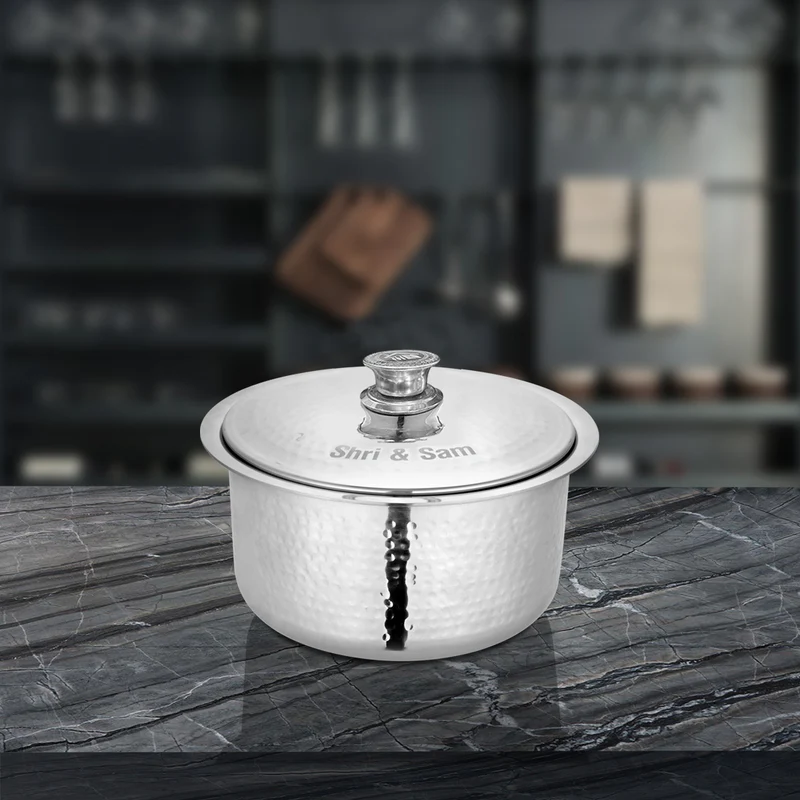 SHRI & SAM 430 HAMMERED PATILA W/L SS 20CM