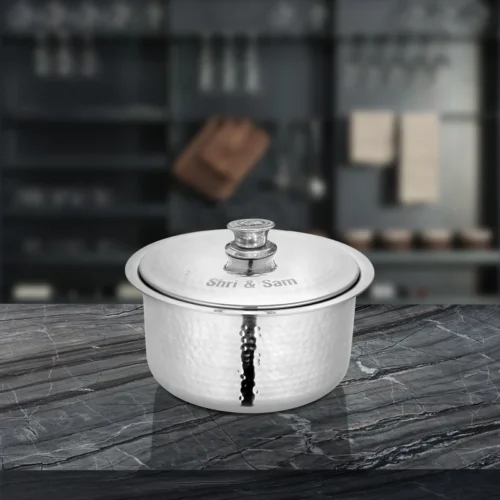 SHRI & SAM 430 HAMMERED PATILA W/L SS 22CM