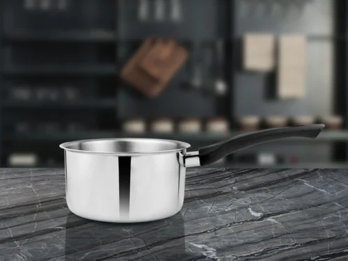 SHRI & SAM 430 PLAIN SAUCE PAN 14CM