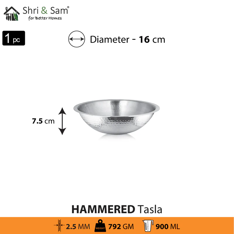 SHRI & SAM 430 HAMMERED TASLA 16CM - Image 2