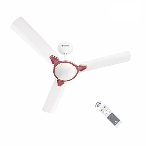 HAVELLS CEILING FAN -EQUS BLDC WHITE MAROON 1200MM