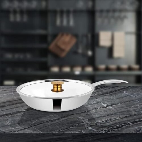 SHRI & SAM TRIPLICA FRY PAN W/L SS 22 CM