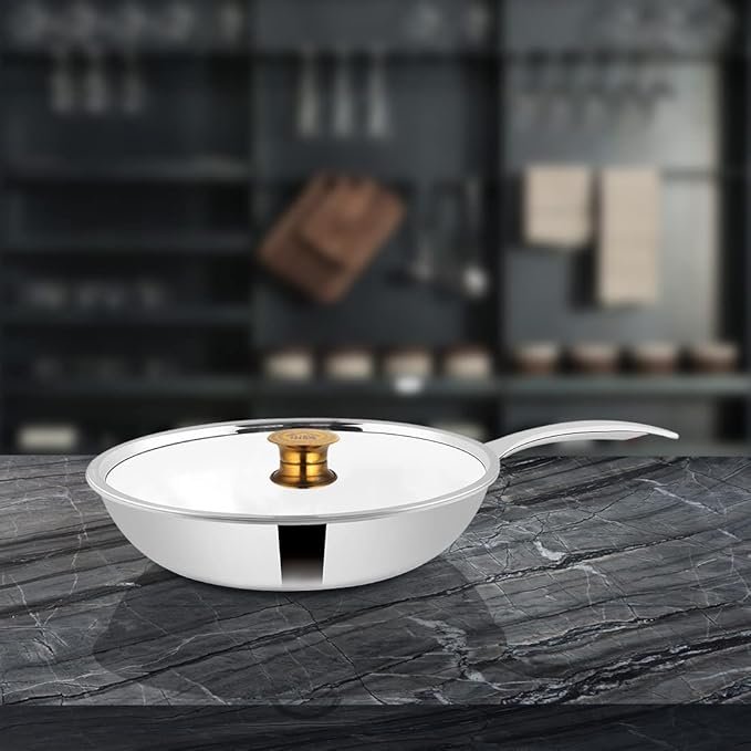 SHRI & SAM TRIPLICA FRY PAN W/L SS 22 CM