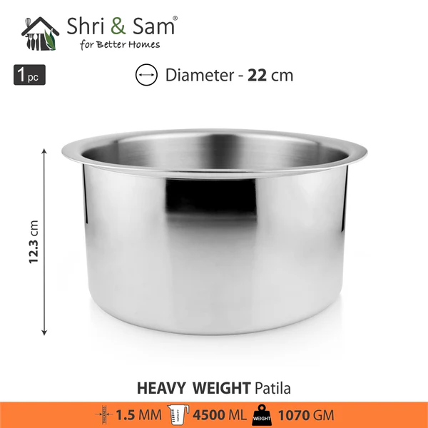 SHRI & SAM 430 PLAIN PATILA 22CM - Image 2