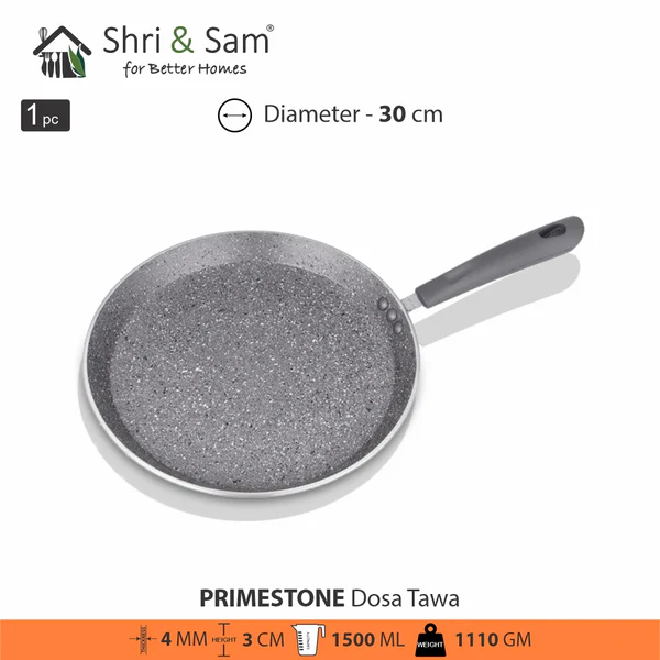 SHRI & SAM NON STICK PRIME STONE DOSA TAWA 30CM - Image 2