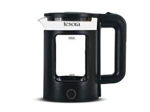 tesora elect glass kettle 1.5l-black