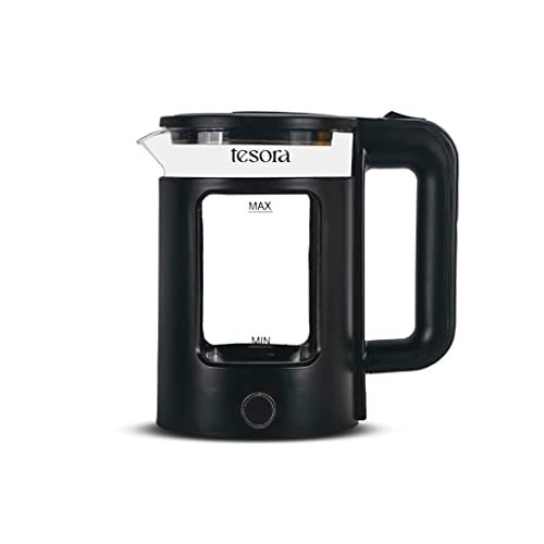 tesora elect glass kettle 1.5l-black