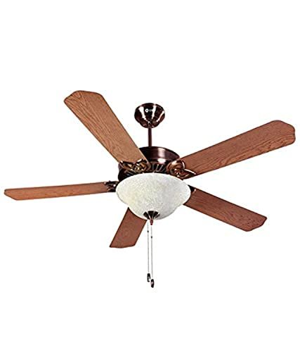 ORIENT CEILING FAN-SUBARIS SOLO 1300MM ANTIQUE COPPER BLADE OAKWOOD