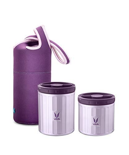 VAYA PRESERVE LUNCHKIT-PRESERVE 300ML+500ML (PURPLE WITH GOBAG PURPLE)
