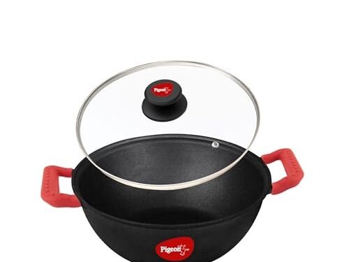PIGEON CAST IRON KADAI W/I 200MM