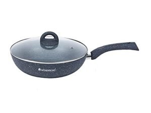 WONDERCHEF WOK-GRANITE W/LID 240MM GREY