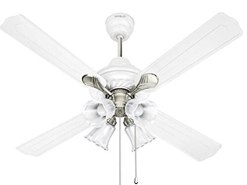 HAVELLS CEILING FAN -FLORENCE U/L ES WHITE NICKEL 1200MM