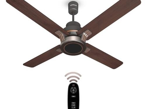HAVELLS CEILING FAN -FLORETTE BLDC SMOKE BROWN WOOD 1320MM