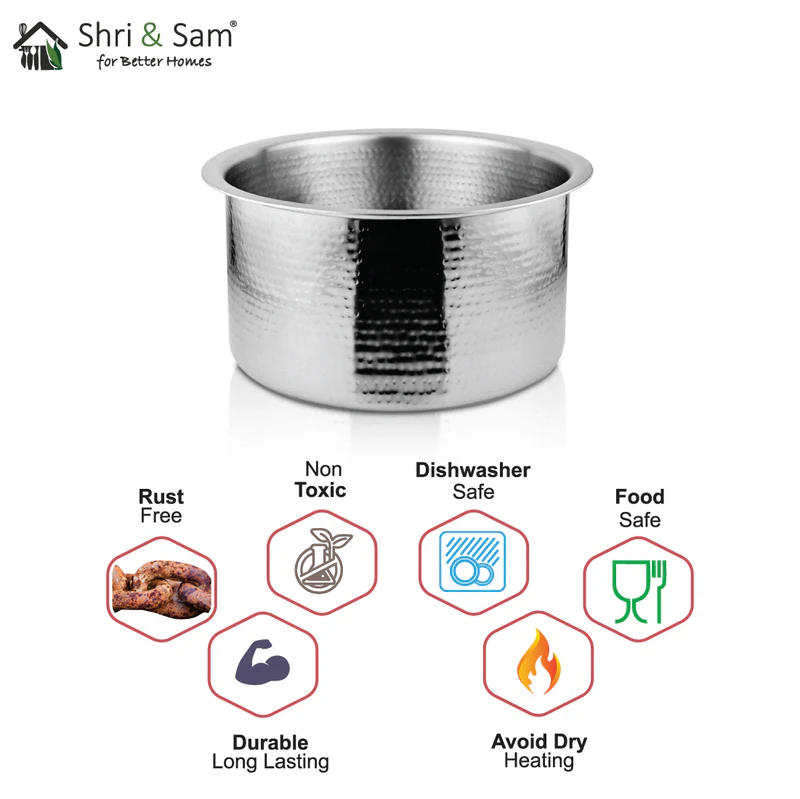 SHRI & SAM 430 HAMMERED PATILA 22CM - Image 4