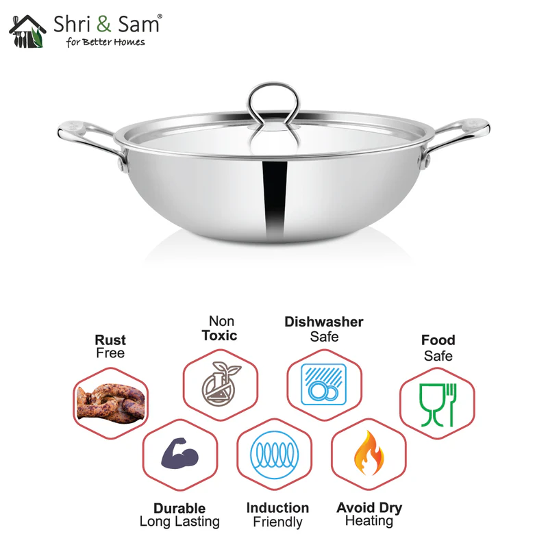 SHRI & SAM TRIPLICA KADHAI W/L SS 16 CM - Image 4