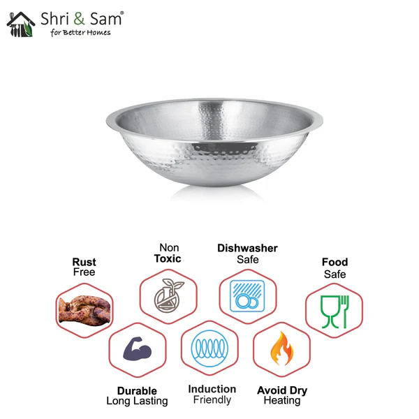 SHRI & SAM 430 HAMMERED TASLA 24CM - Image 4