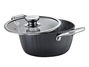 PRESTIGE CASSEROLE-HARD DURASTONE 200MM W/G LID