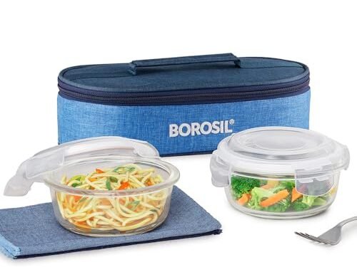 BOROSIL LUNCH BOX-SO2 ROUND 400ML H