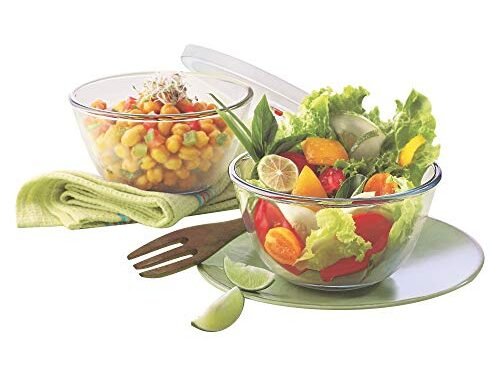 BOROSIL MIXING BOWL-SO2 500ML W/LID