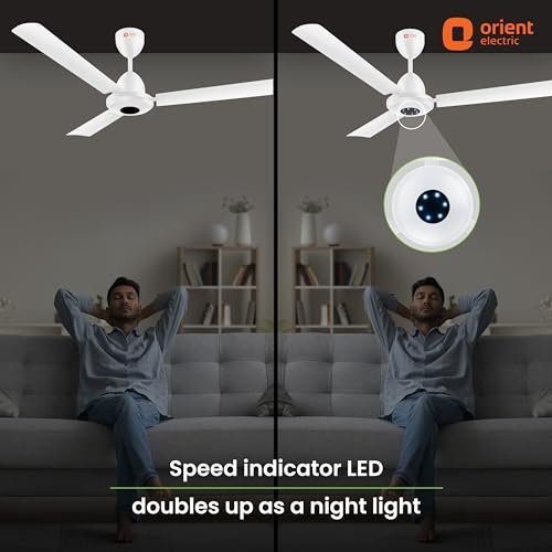 ORIENT CEILING FAN-I-FALCON 1200MM WHITE - Image 2
