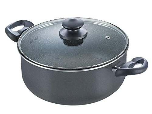 PRESTIGE SAUCE PAN-OMEGA DLX GRANITE W/LID 260MM