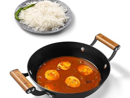 WONDERCHEF FERRO CAST IRON KADHAI 24CM