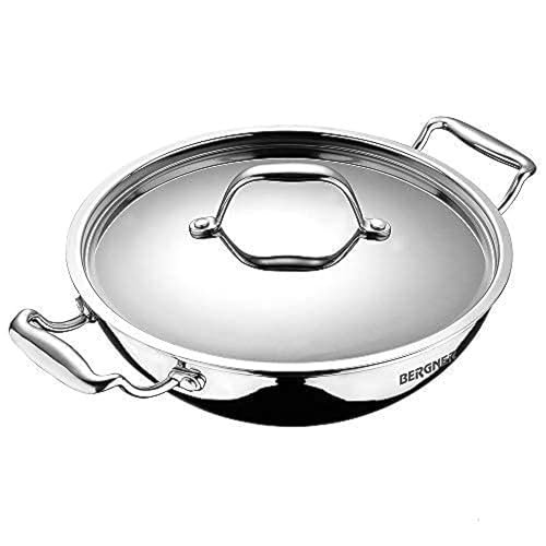 BERGNER DEEP KADAI-ARGENT TRIPLY 3.8LTR