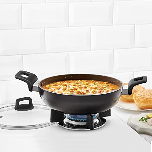 BOROSIL KADAI-GRANITO 280MM W/LID IB