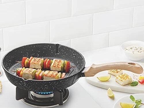 BOROSIL GRILL FRY PAN-VAJRA ROUND 240MM
