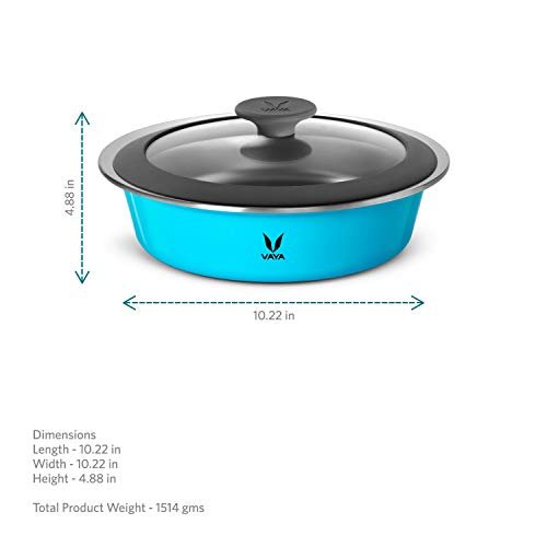 VAYA HAUTECASE GLASS LID-1100ML (AZURE BLUE) - Image 5