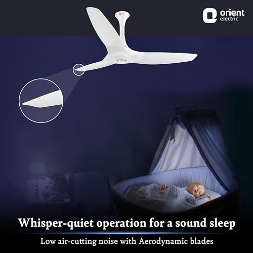 ORIENT CEILING FAN-AEROQUIET BLDC 1200MM WHITE - Image 5