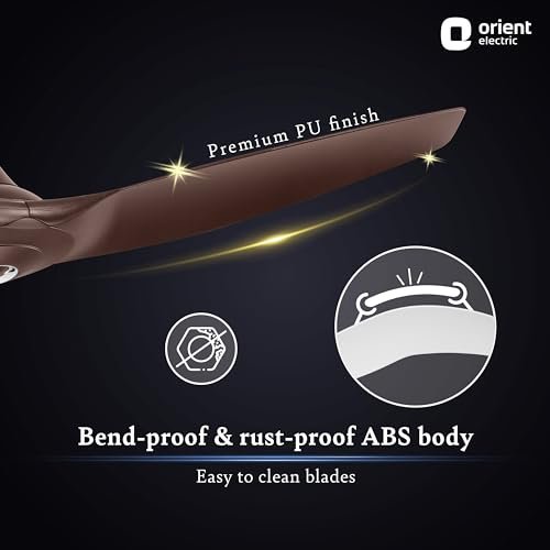 ORIENT CEILING FAN AEROQUIET 1200MM ROASTED BROWN - Image 4