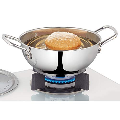 BOROSIL DEEP KADHAI-IMPACT 1.8LTR W/LID