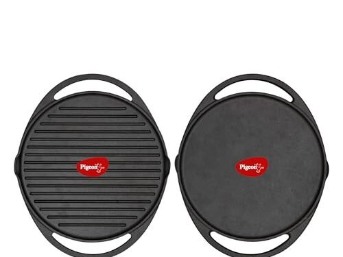 PIGEON IMPERI CAST IRON DOUBLE SIDE TAWA 310MM