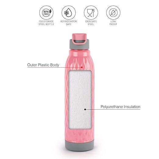 CELLO WB-PURO WAVE 600ML PINK - Image 2