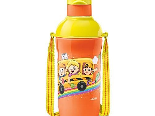 MILTON W/B-STEEL SLIM 400ML W/STRAW