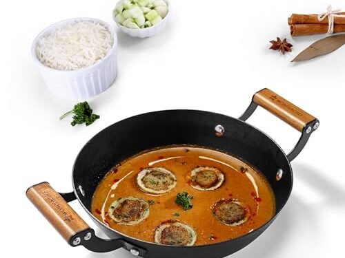 WONDERCHEF FERRO CAST IRON KADHAI 28CM