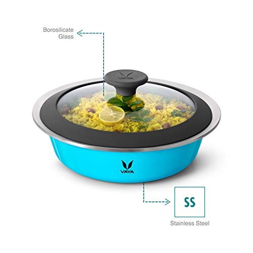 VAYA HAUTECASE GLASS LID-1100ML (AZURE BLUE) - Image 2