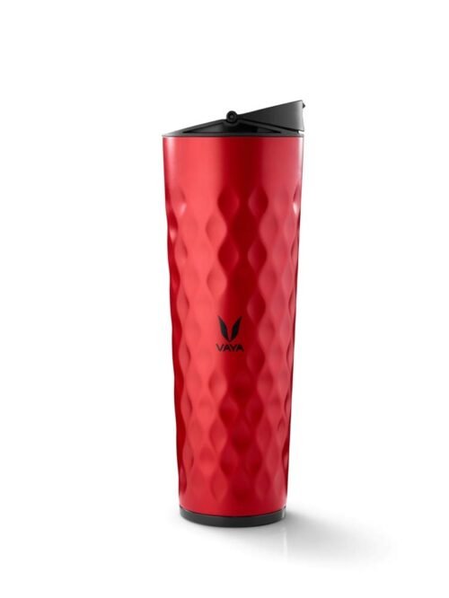 VAYA DRYNK WITH SIPPER LID 600ML (RED)
