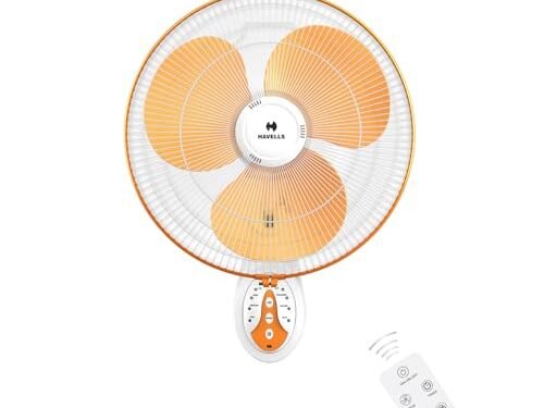 HAVELLS  WALL FAN- PLATINA BLDC WHITE YELLOW 400MM