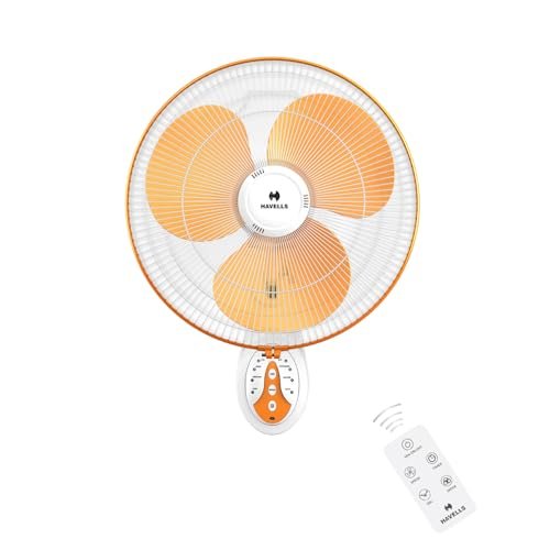 HAVELLS  WALL FAN- PLATINA BLDC WHITE YELLOW 400MM
