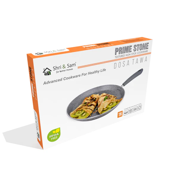 SHRI & SAM NON STICK PRIME STONE DOSA TAWA 28CM - Image 5