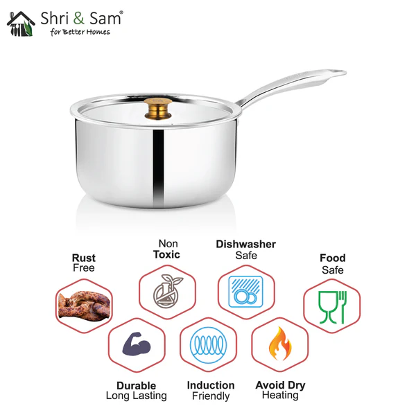 SHRI & SAM TRIPLICA SAUCEPAN 18 CM - Image 4