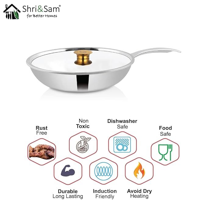 SHRI & SAM TRIPLICA FRY PAN W/L SS 22 CM - Image 4